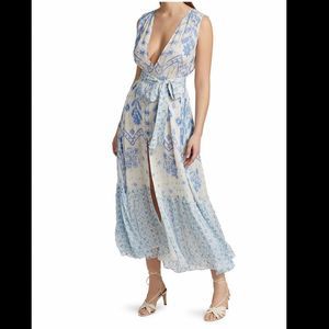 NWT Rococo Sand Leas Sleeveless Printed Maxi Dress $427